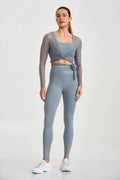 Wrap Mesh Top – Platinum Grey