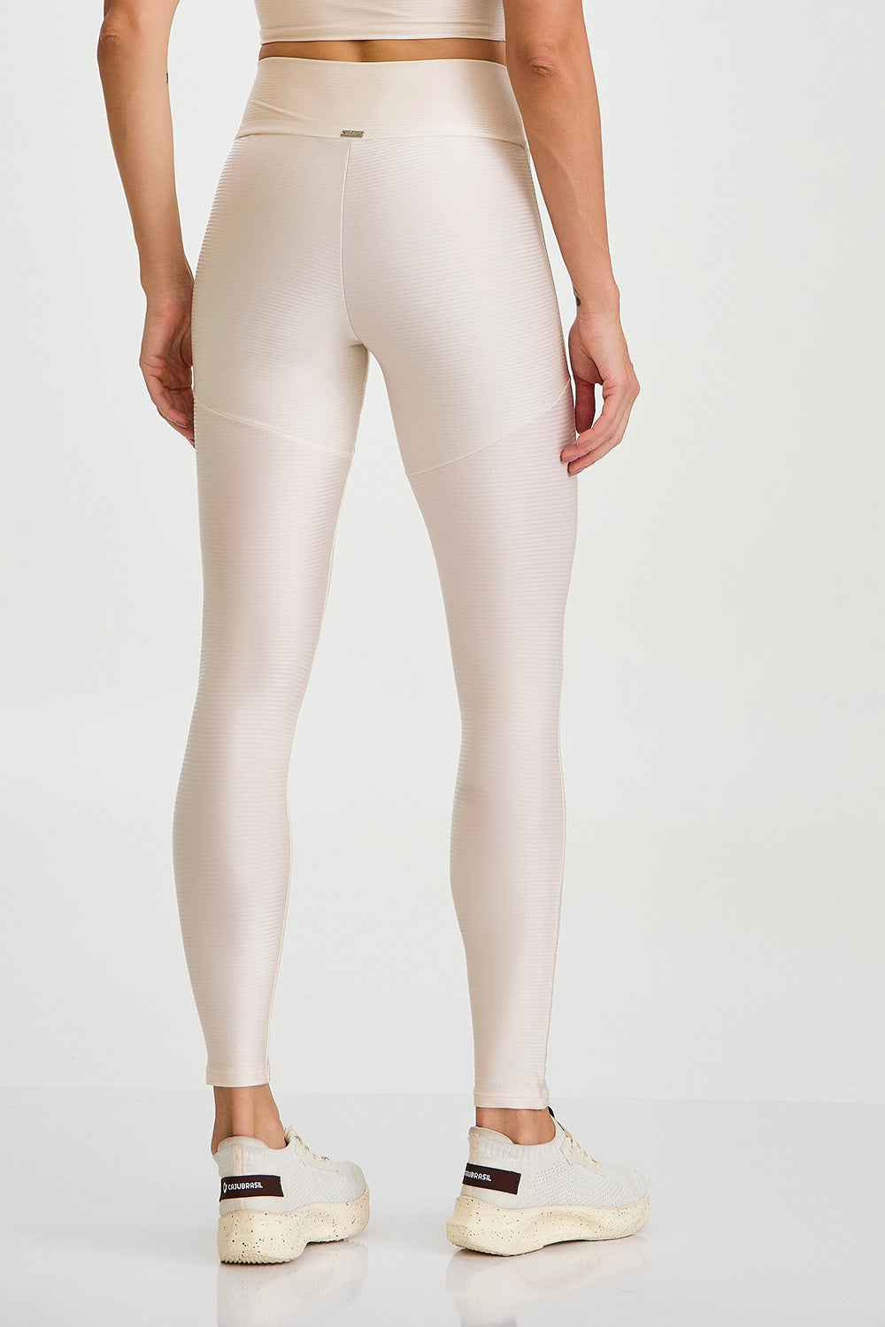 Glow tights med ficka off-white