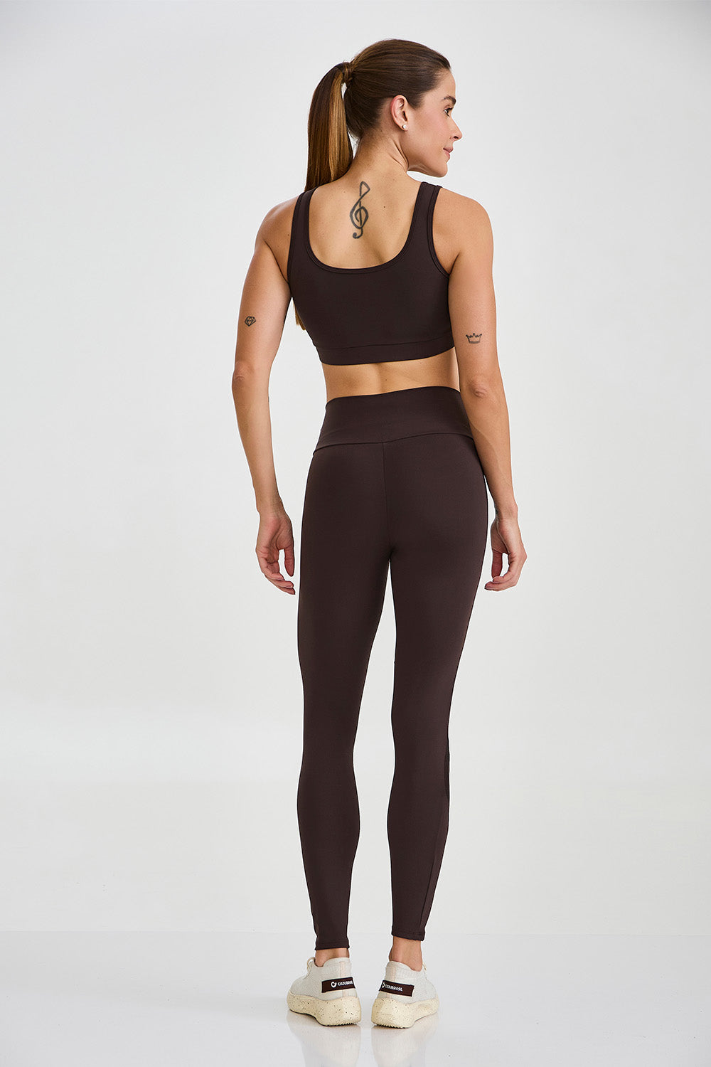 NY-tights med midjeficka brun
