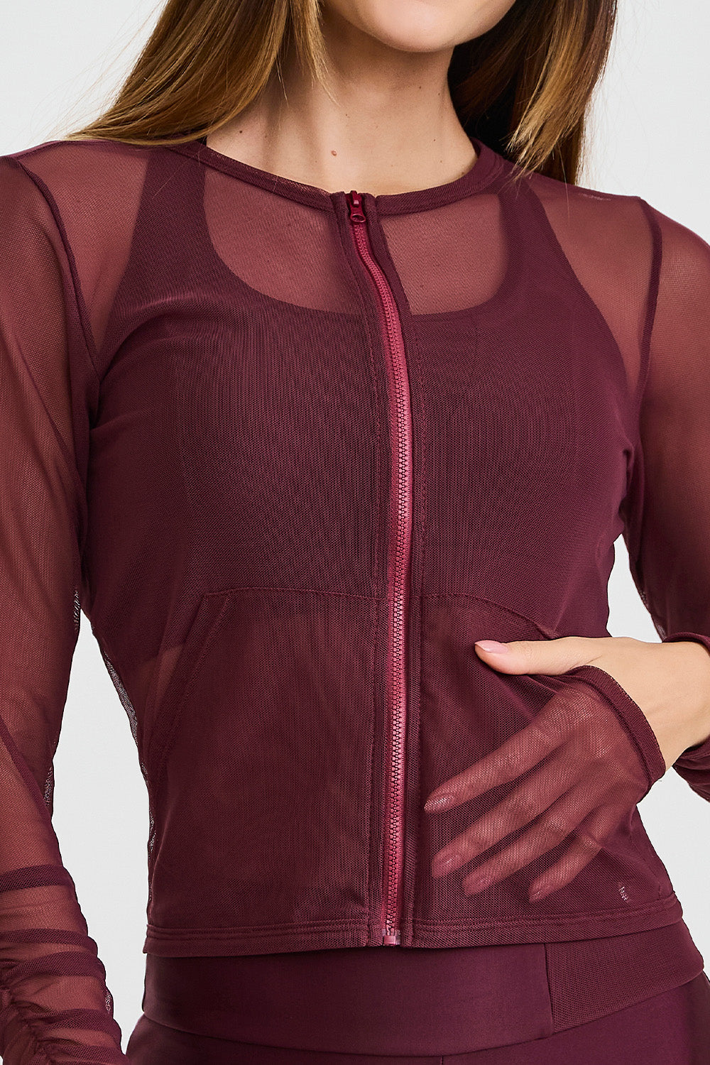 Mesh Zip Jacket – Barolo