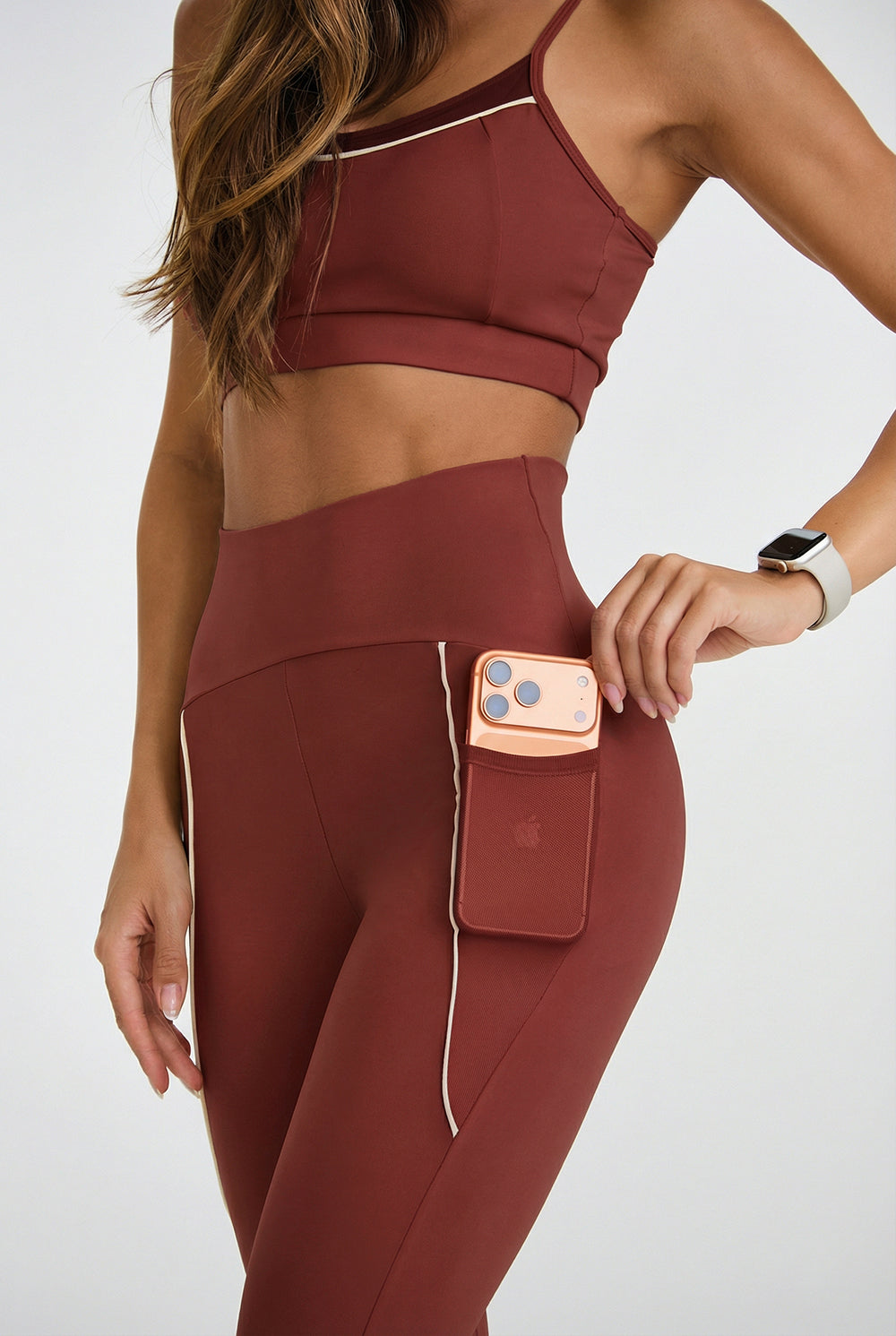 Kommer snart – Thin-Strap Protection Top- Siena Brown