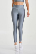 Atlanta Glow tights med markerad midja platinum