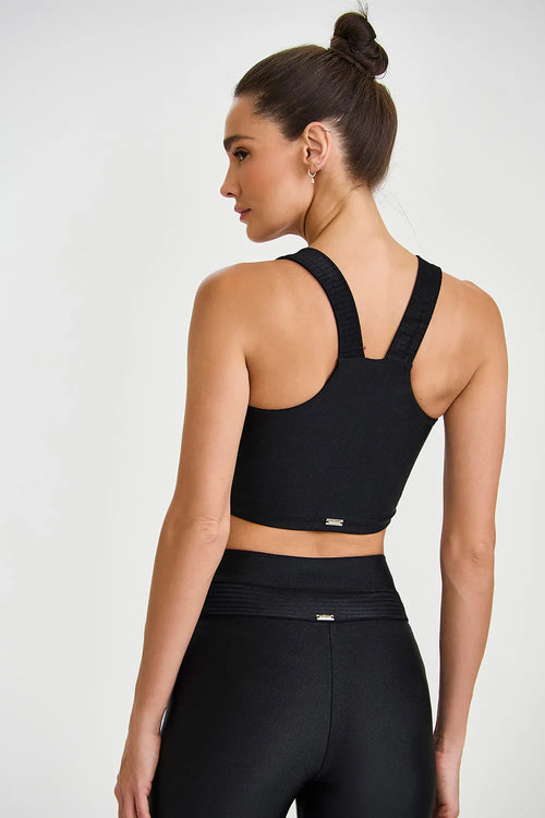 Atlanta topp med textur svart